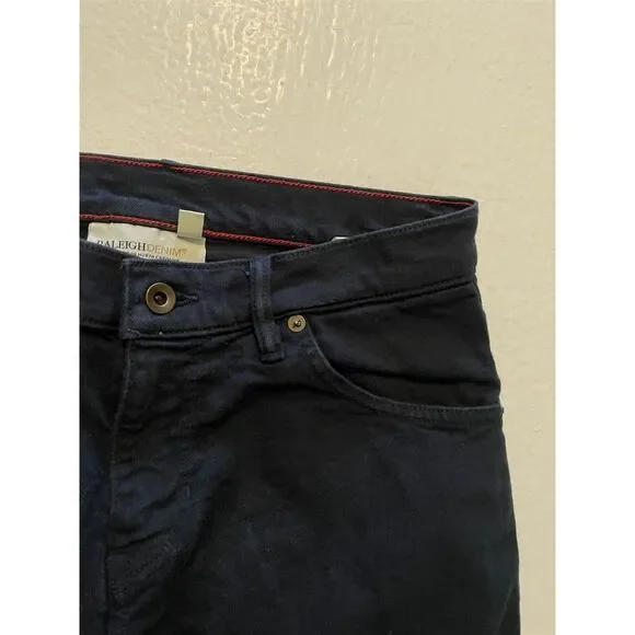 Raleigh Denim 28 x 30 ALEXANDER Relaxed Straight DARK FATHOM Stretch Denim Jeans